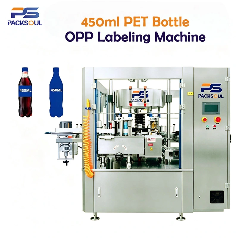 450ml PET বোতল OPP লেবেলিং মেশিন