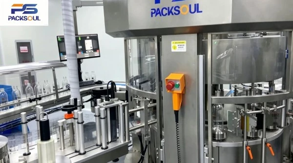Rotary Self Adhesive Labeling Machine For Round Bottles
