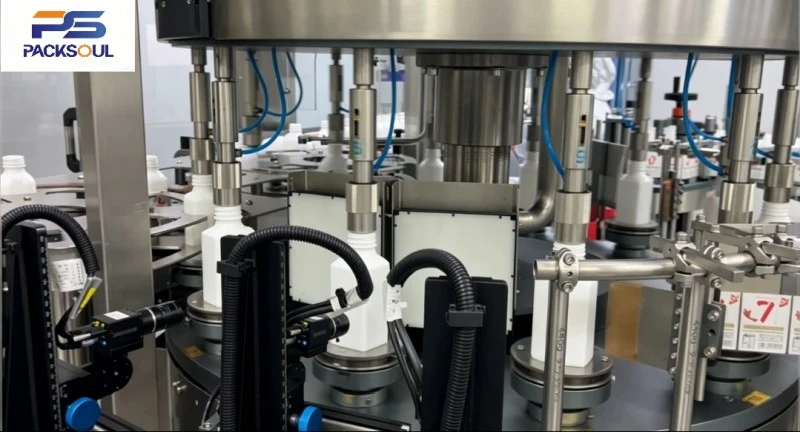 Square Bottle Self Adhesive Labeling Machine
